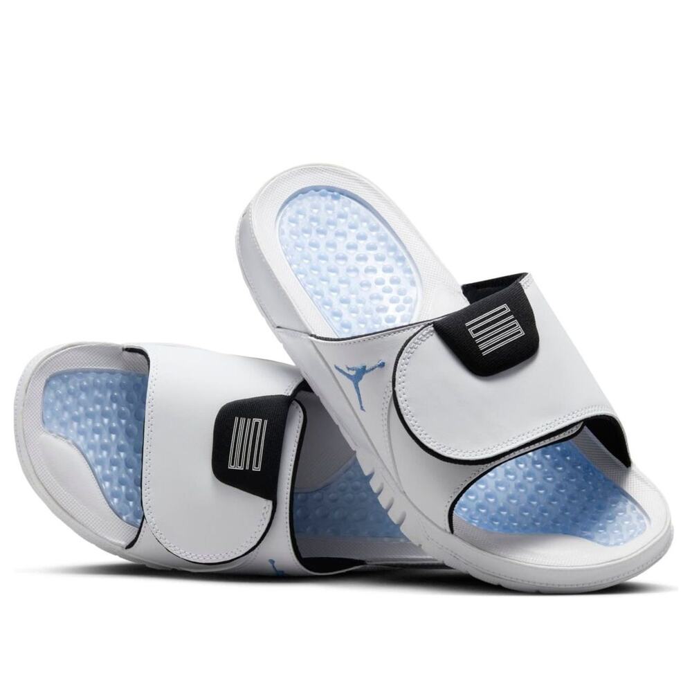 Nike Air Jordan Hydro XI 11 White Legend Blue FN2452-104 Men's 9 Slides Sandals